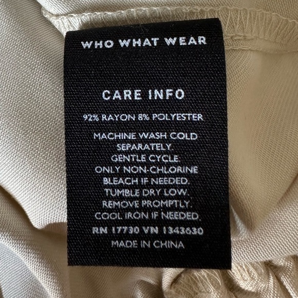 WHO WHAT WEAR Women's Hooded Sweatshirt Cream Size Small - Picture 14 of 15